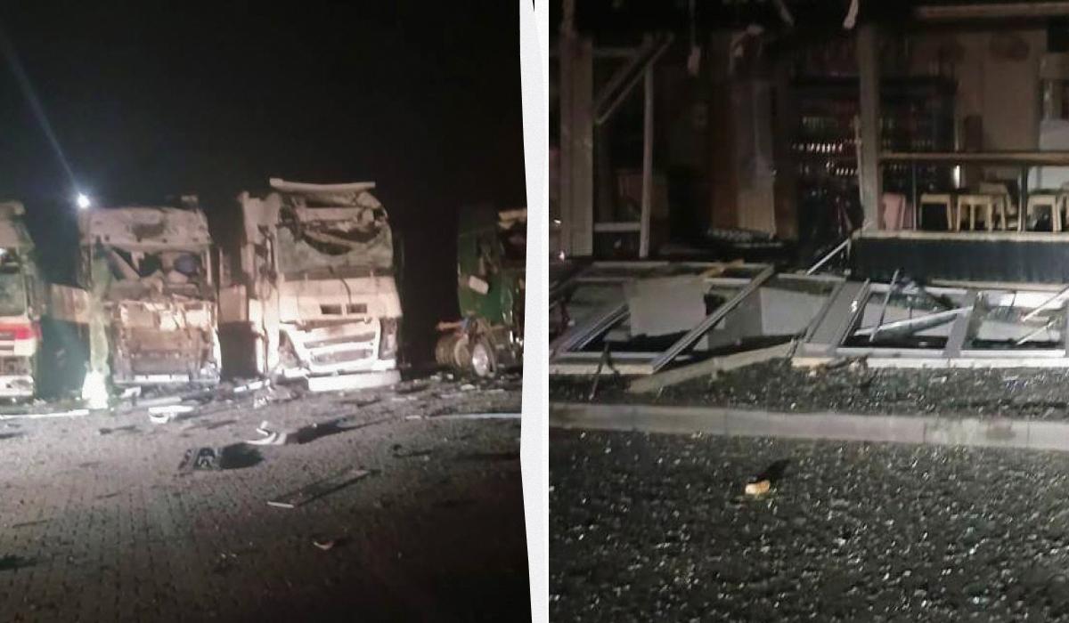 Attacco al passaggio di Orlovka: danni a strutture amministrative e a oltre dieci camion