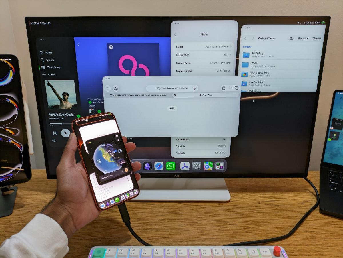 Iphone Computer System iPhone 17 Pro Max becomes a full computer with desktop interface | News ...
