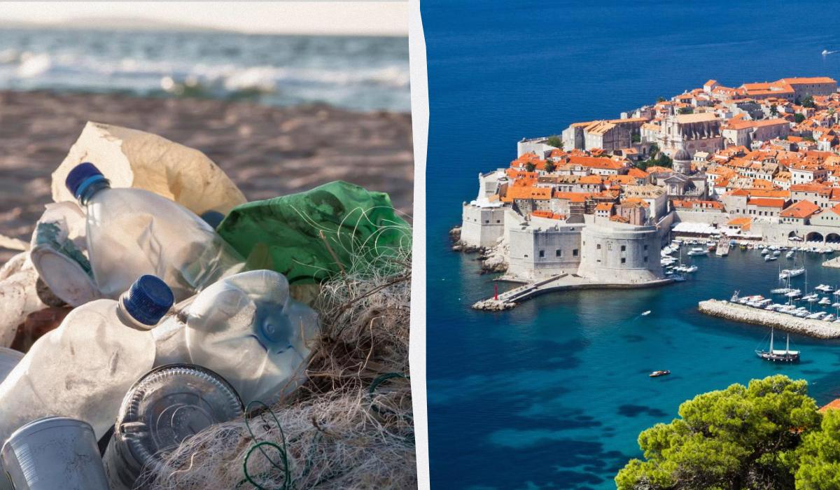 В Дубровник прибивает мусор из Албании / коллаж УНИАН, фото ua.depositphotos.com