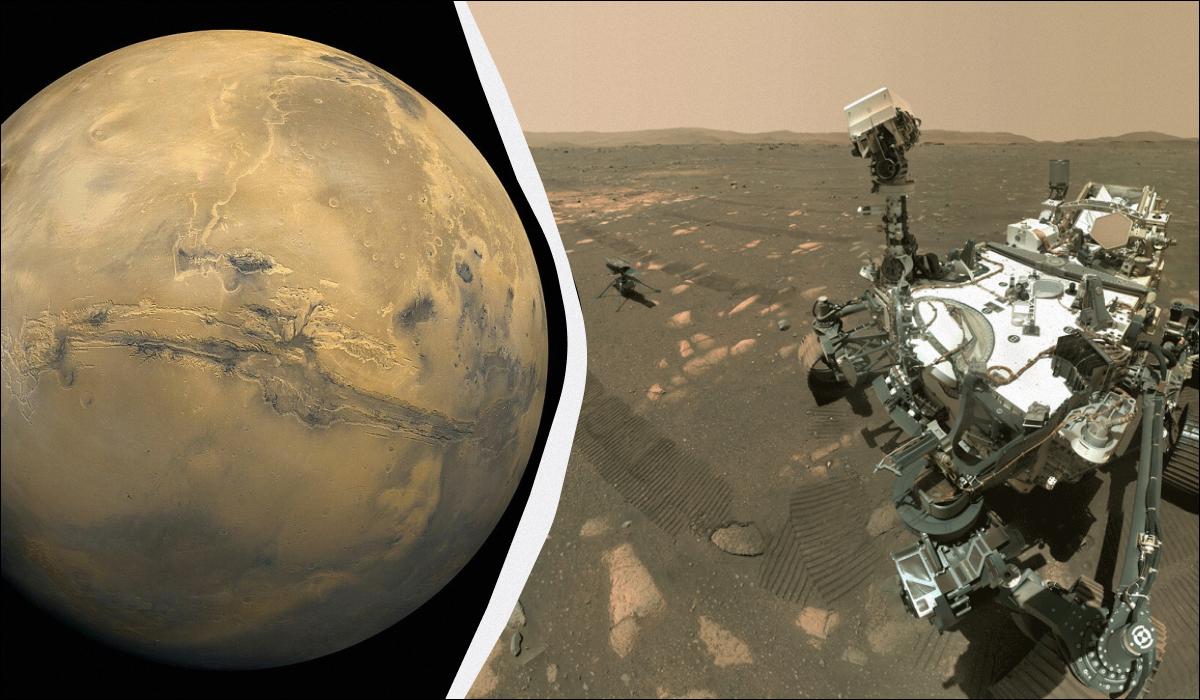 Марсоход Perseverance передал на Землю запись марсианских молний / коллаж УНИАН, фото Википедия