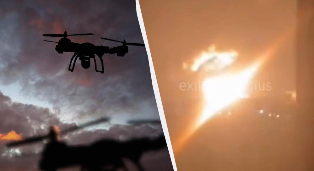 У порту Новоросійськ після атаки дронів палає нафтовий термінал (фото, відео)