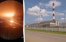 Дроны ударили по одной из крупнейших электростанций РФ (видео)
