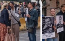 В Іспанії напали на українців з портретами вбитих Росією акторів (фото)