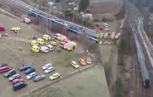 У Чехії сталося лобове зіткнення двох потягів: постраждали десятки людей