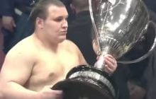 Впервые в истории украинец победил в элитарном турнире по сумо в Японии