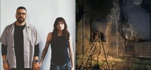 Атака на Киев: обломки дрона повредили дом фотографов Либеровых (фото, видео)