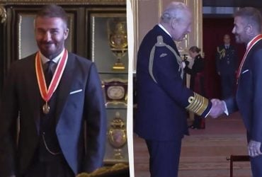 Король Чарльз III посвятив Девіда Бекхема у лицарі (відео)
