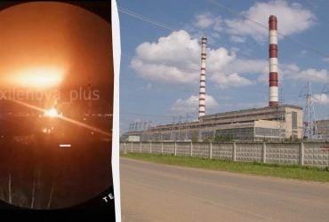 Дроны ударили по одной из крупнейших электростанций РФ (видео)