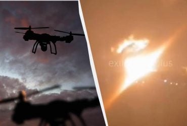 В порту Новороссийск после атаки дронов пылает нефтяной терминал (фото, видео)