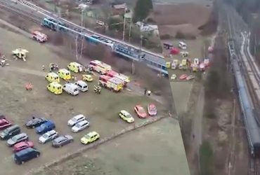 В Чехии произошло лобовое столкновение двух поездов: пострадали десятки людей