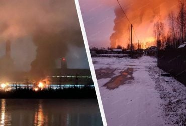 Дрони вдарили по електростанції під Москвою: вирує пожежа (відео)