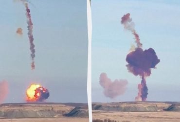 Тестовий запуск ядерної ракети Сармат в РФ закінчився епічним провалом (відео)