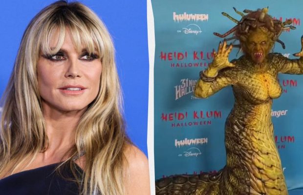 Все обсуждают костюм Хайди Клум на Хэллоуин: почему модель называют королевой праздника