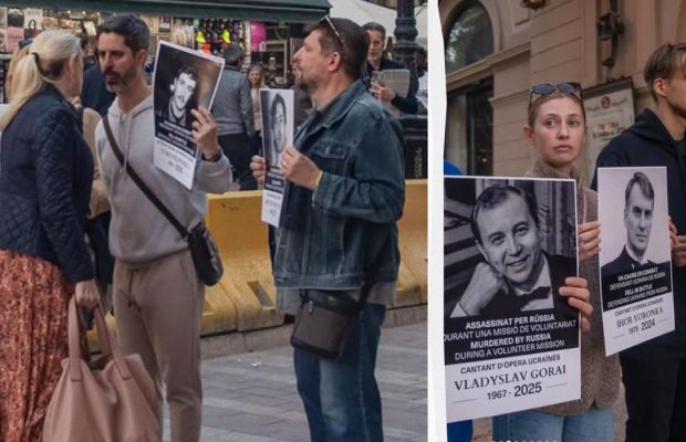 В Іспанії напали на українців з портретами вбитих Росією акторів (фото)