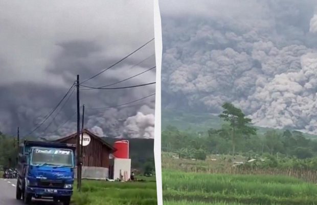 Села засыпает горячим пеплом: в Индонезии пробудился крупнейший вулкан страны (видео)