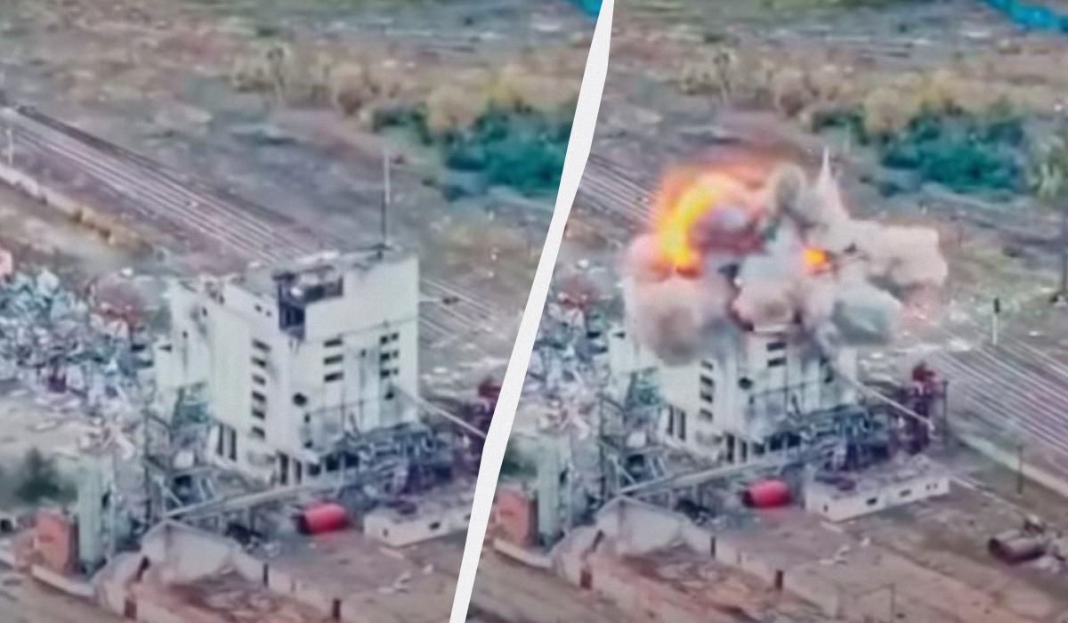 Forze di difesa colpiscono obiettivo occupante a Volchansk con bomba GBU‑62