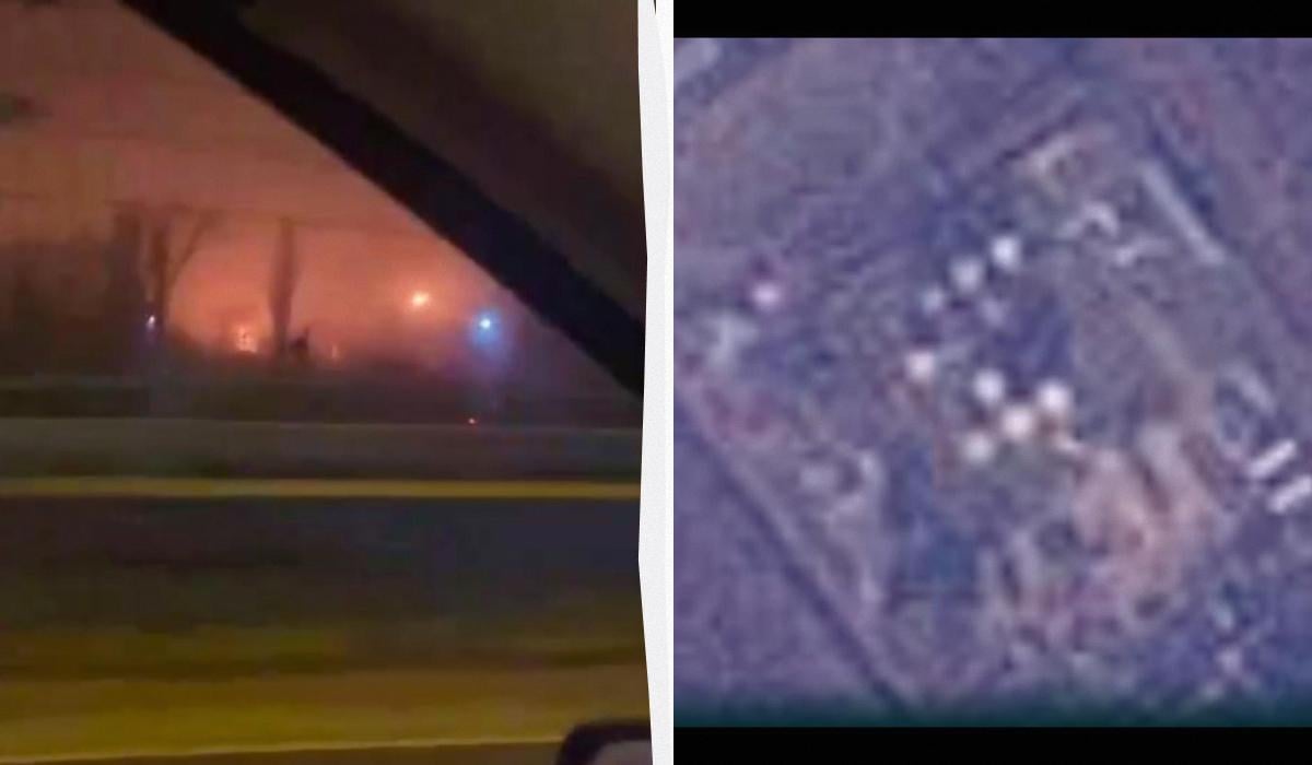 Дрони 'рознесли' два великі резервуари нафтобази в РФ: супутник показав наслідки (відео) Дрони 'рознесли' два великі резервуари нафтобази в РФ: супутник показав наслідки (відео)