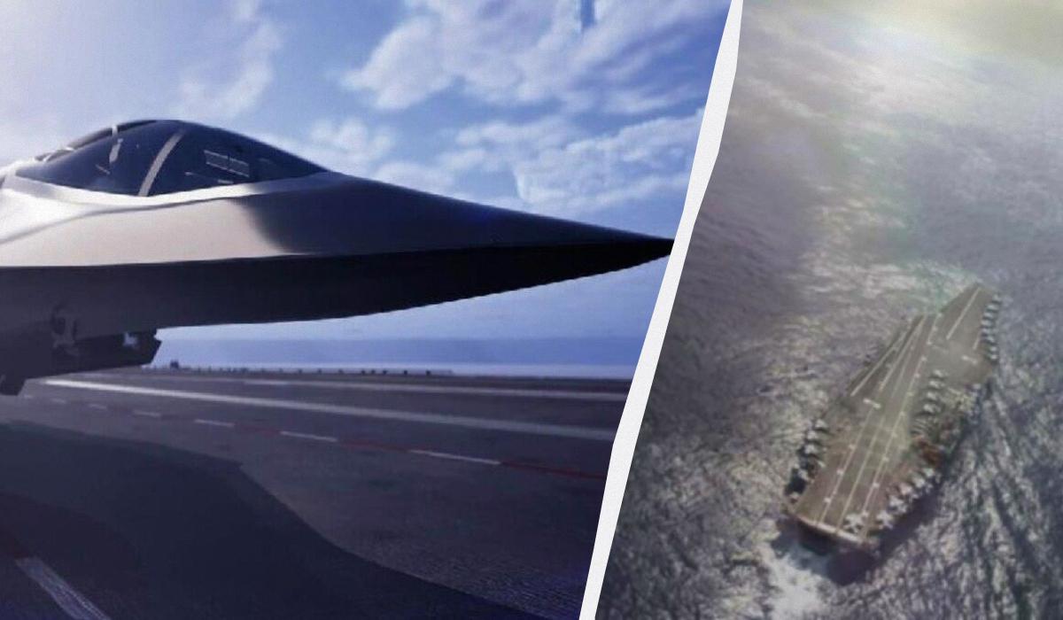 Конкурс на розробку проєкта палубного винищувача Сшостого покоління перенесено / колаж УНІАН, фото Northrop Grumman, Boeing Конкурс на розробку проєкта палубного винищувача Сшостого покоління перенесено / колаж УНІАН, фото Northrop Grumman, Boeing