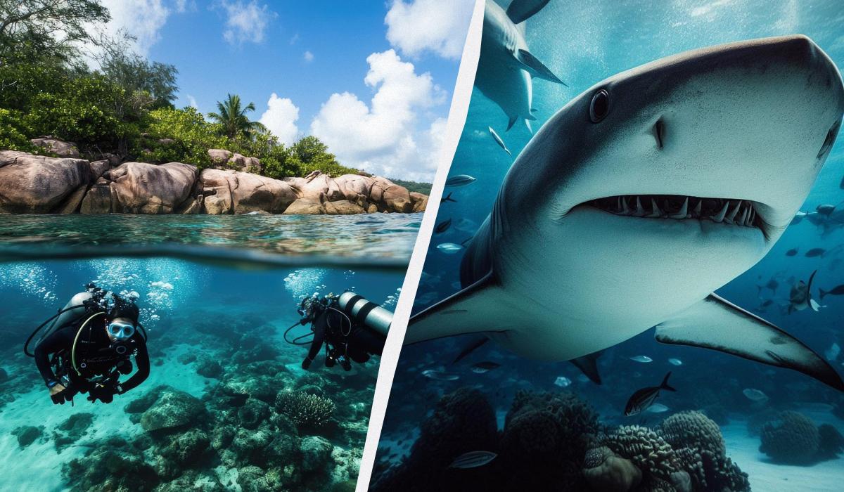 Почему акула не нападает на дайвера Почему акула не нападает на дайвера