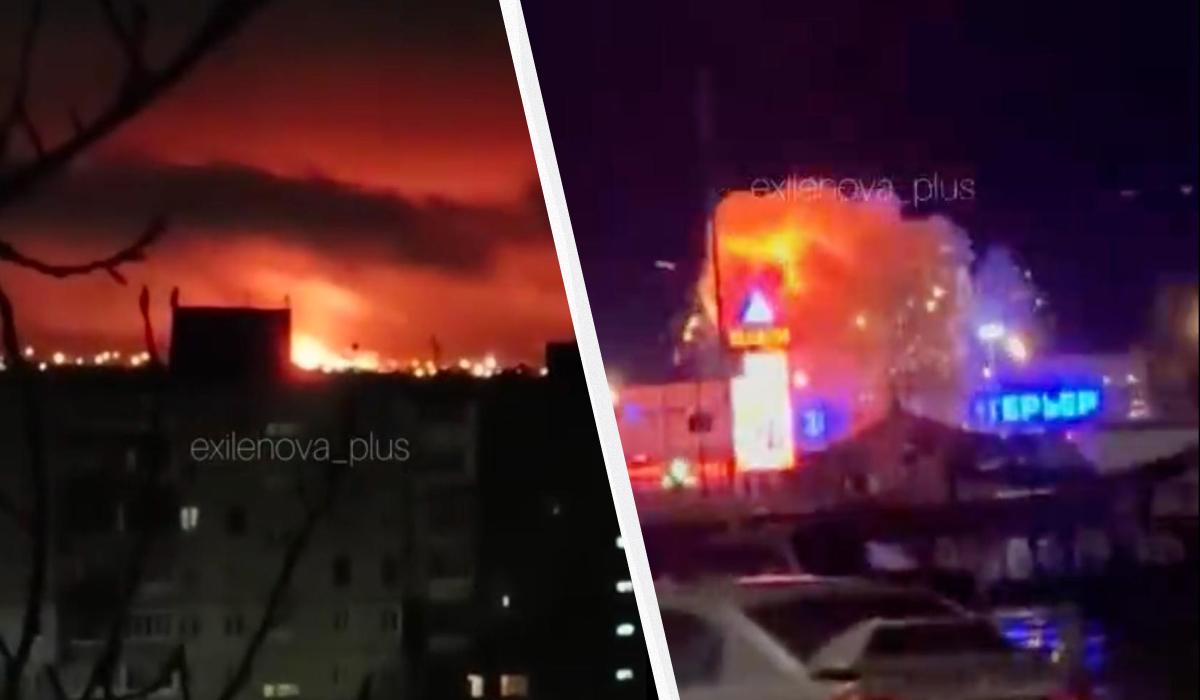 Дрони 'рознесли' один з найбільших НПЗ Росії: вирує пожежа (відео)