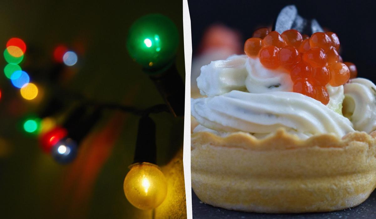 На новорічний стіл можна поставити тарталетки з різним наповненнямколаж УНІАН з фото pixabay.com