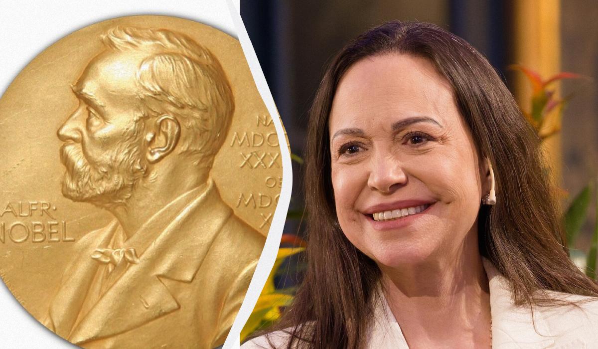 На этой неделе Мачадо впервые за год публично появилась. Она тайно прибыла в Осло, чтобы получить Нобелевскую премию мира / коллаж УНИАН, фото Википедия На этой неделе Мачадо впервые за год публично появилась. Она тайно прибыла в Осло, чтобы получить Нобелевскую премию мира / коллаж УНИАН, фото Википедия