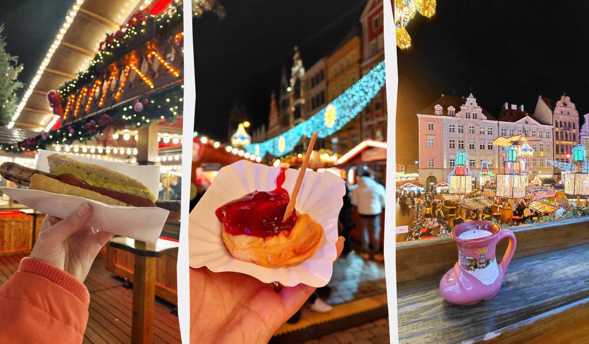 Смаколики на вроцлавському різдвяному ярмарку / колаж УНІАН, фото Марина Григоренко Смаколики на вроцлавському різдвяному ярмарку / колаж УНІАН, фото Марина Григоренко