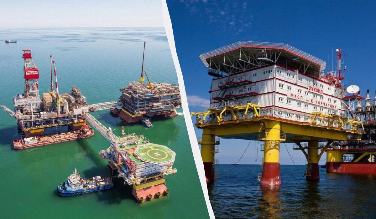 Дрони знову вразили нафтодобувні платформи / колаж УНІАН, фото джерела в СБУ