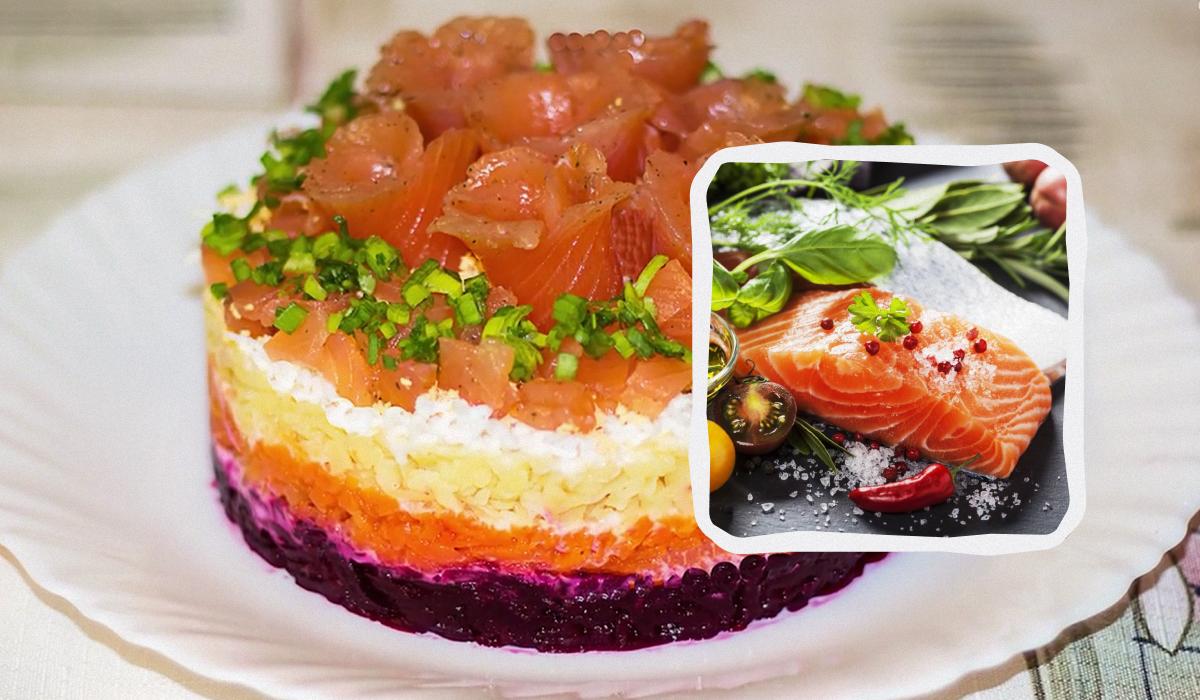 салат шуба с красной рыбой