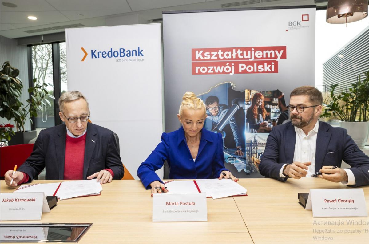 Кредобанк залучає 42 млн злотих як інструмент покриття ризиків для розвитку малого та середнього бізнесу в рамках нової угоди з BGK