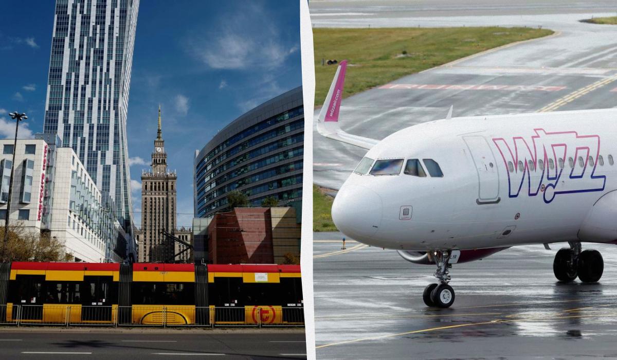 Wizz Air добавляет пять новых направлений из Варшавы / коллаж УНИАН, фото REUTERS