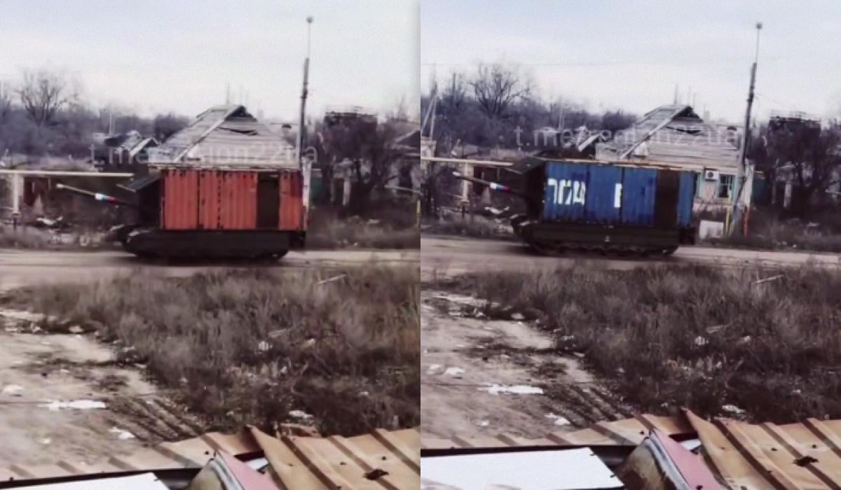 В армии оккупантов заметили новую попытку защитить технику от ударов дронов / коллаж УНИАН, фото скриншот