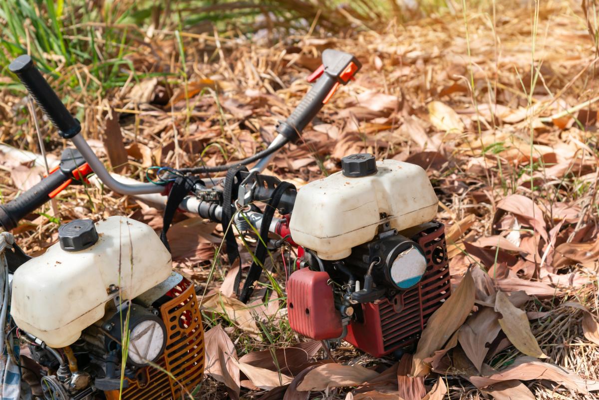 Після сезону косіння трави з газонокосарки варто злити бензин та відправити на зберігання / фото ua.depositphotos.com Після сезону косіння трави з газонокосарки варто злити бензин та відправити на зберігання / фото ua.depositphotos.com