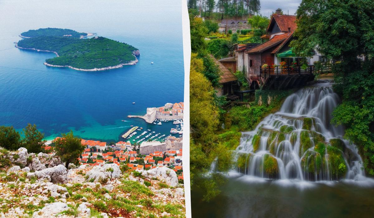 Острів Локрум і село Растоке - одні з найкращих прихованих перлин Хорватії / колаж УНІАН, фото ua.depositphotos.com
