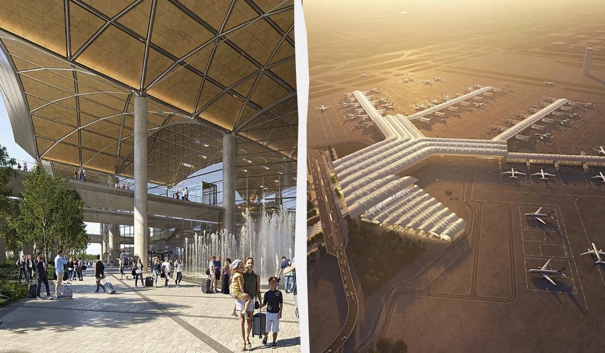 Port Polska планують відкрити у 2032 році / колаж УНІАН, фото Foster + Partners Port Polska планують відкрити у 2032 році / колаж УНІАН, фото Foster + Partners