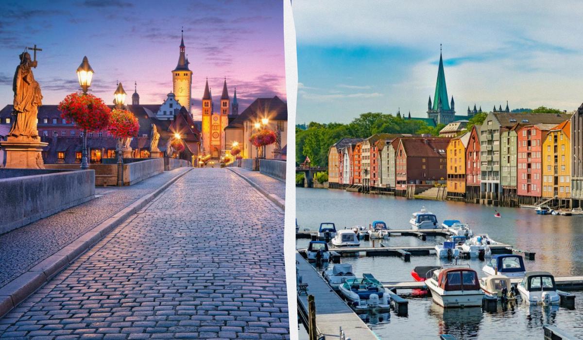 Вюрцбург і Тронхейм - одні з найбільш недооцінених середньовічних міст Європи / колаж УНІАН, фото ua.depositphotos.com