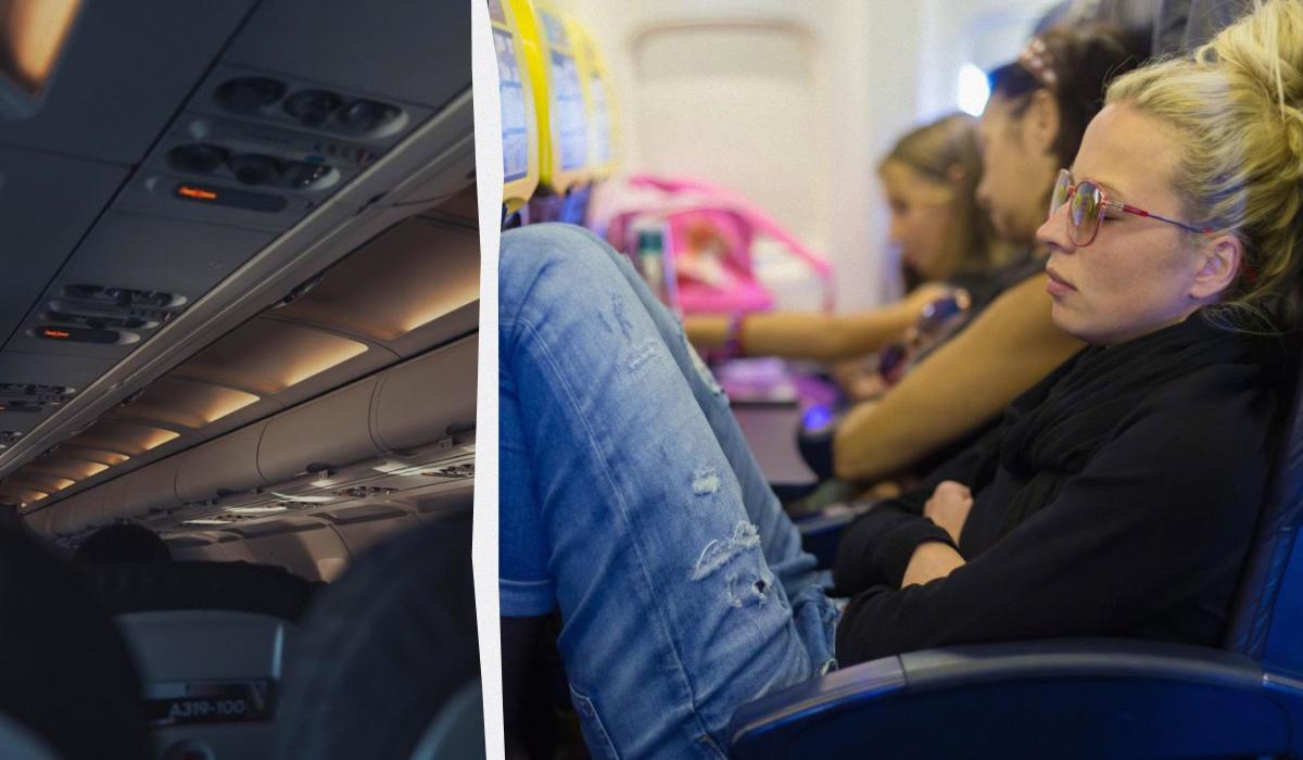 Не всі пози для сну в літаку безпечні для здоров'я / колаж УНІАН, фото ua.depositphotos.com
