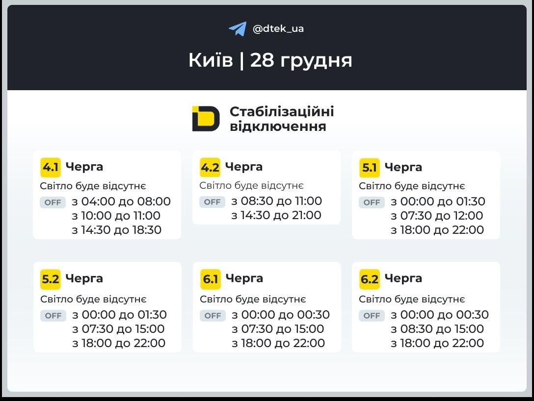 Часть Киева перешла к графикам отключений: энергетики рассказали о ситуации на Левом берегу