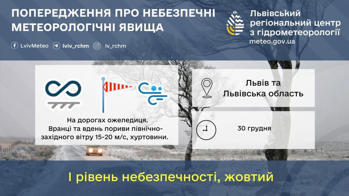 У Львові оголосили І рівень небезпеки (інфографіка)
