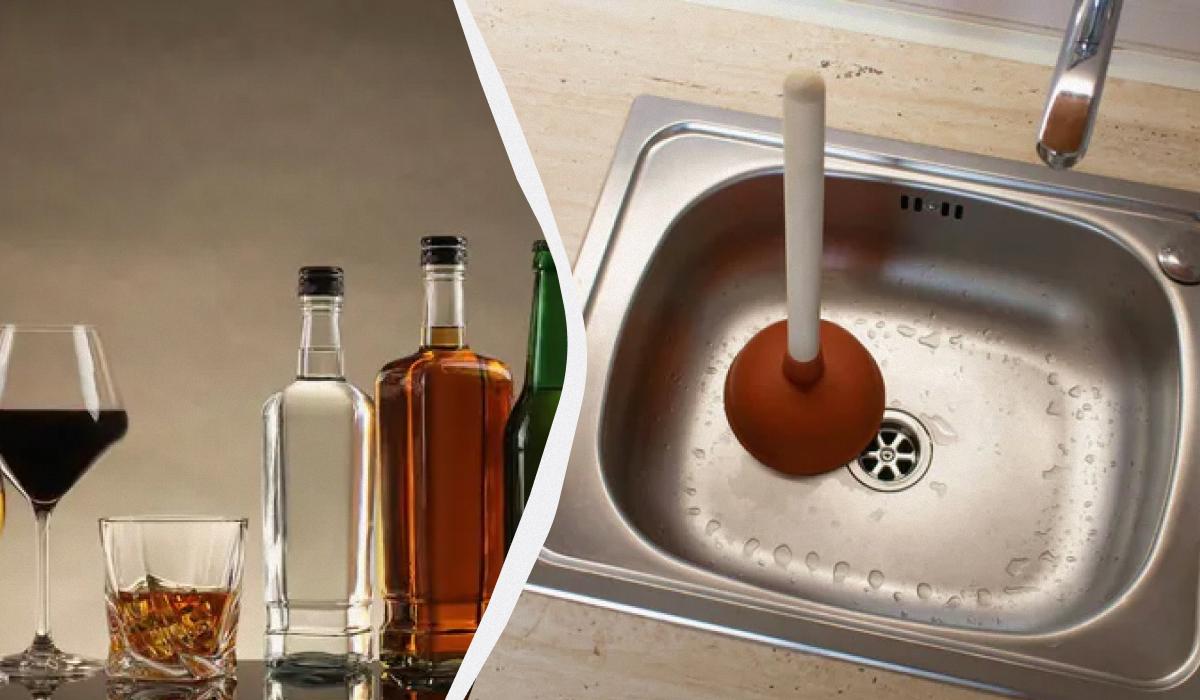 Можно ли выливать алкоголь в раковину