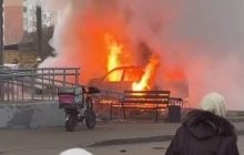 В России взорвали автомобиль разработчика систем для дальнобойных ракет (видео)