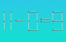 Сложная головоломка: чтобы исправить равенство, надо переместить лишь одну спичку