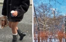 Как носить юбку с колготками этой зимой: 7 готовых образов (фото)