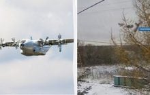 Розвалився в повітрі: з'явилися кадри аварії Ан-22 у Росії (відео)