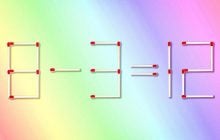 Только гений скажет, какую спичку надо переместить, чтобы равенство стало правильным