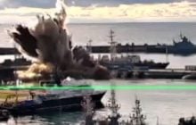 РФ повністю перекрила вхід до стоянки військових кораблів у Новоросійську після удару СБУ