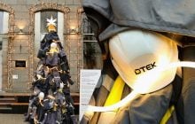 Honey, "Завертайло" та ДТЕК встановили арт-обʼєкт "Ялинка Світла" біля Софійської площі