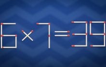 Треба викинути 2 сірники, щоб рівність стала правильною: дивовижна головоломка