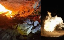 В Запорожье после атаки россиян пылает объект инфраструктуры