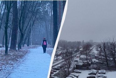 Київ засипало першим снігом (фото)